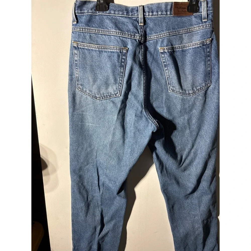 LL Bean Jeans 32x32 Classic Fit Denim Pants Blue Cotton Everyday Casual Straight